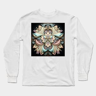 A Pattern of Pastel Colors Long Sleeve T-Shirt